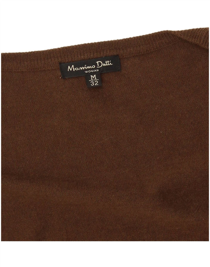 Женский кардиган Massimo Dutti UK 12 Средний Коричневый