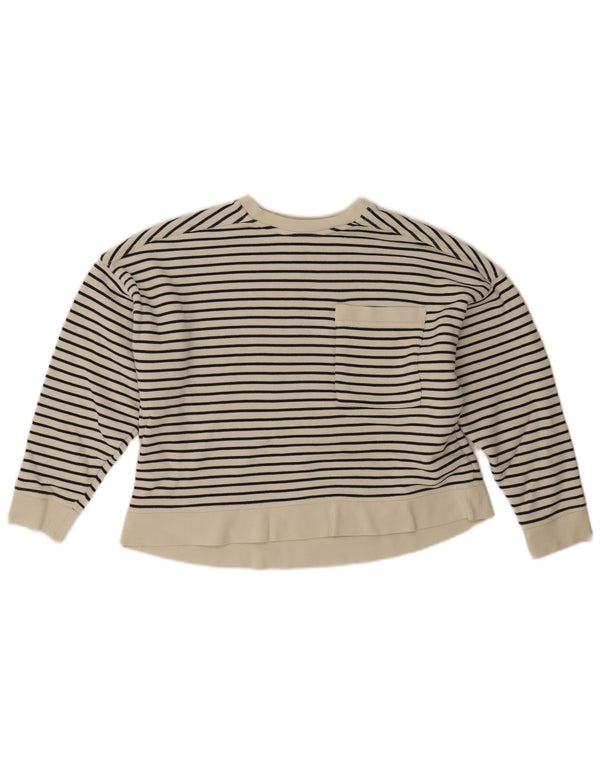 Женский свитер оверсайз Whistles UK 6 XS, хлопок в белую полоску