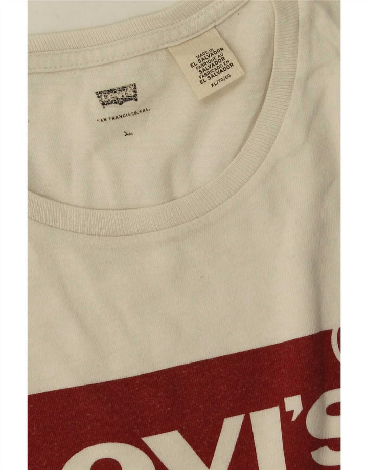 Мужская футболка с рисунком Levi's Top XL, белая