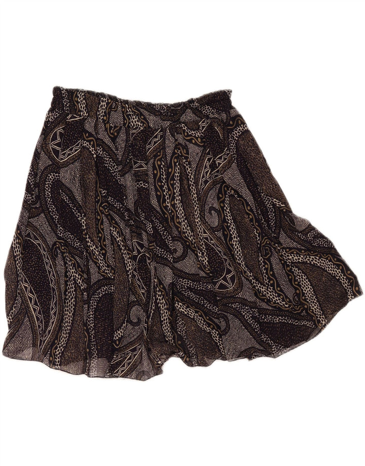 VINTAGE Womens Abstract Pattern Mini Skirt W32 Large Grey Vintage Vintage and Second-Hand Vintage from Messina Hembry 