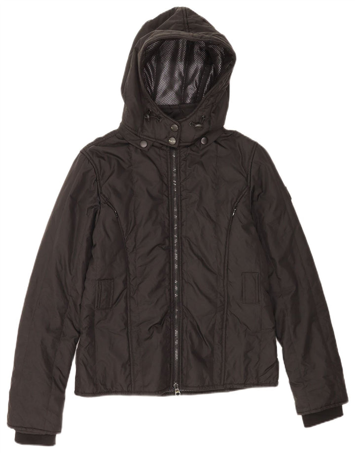 Refrigiwear Женская утепленная куртка с капюшоном UK 14, большой черный полиамид