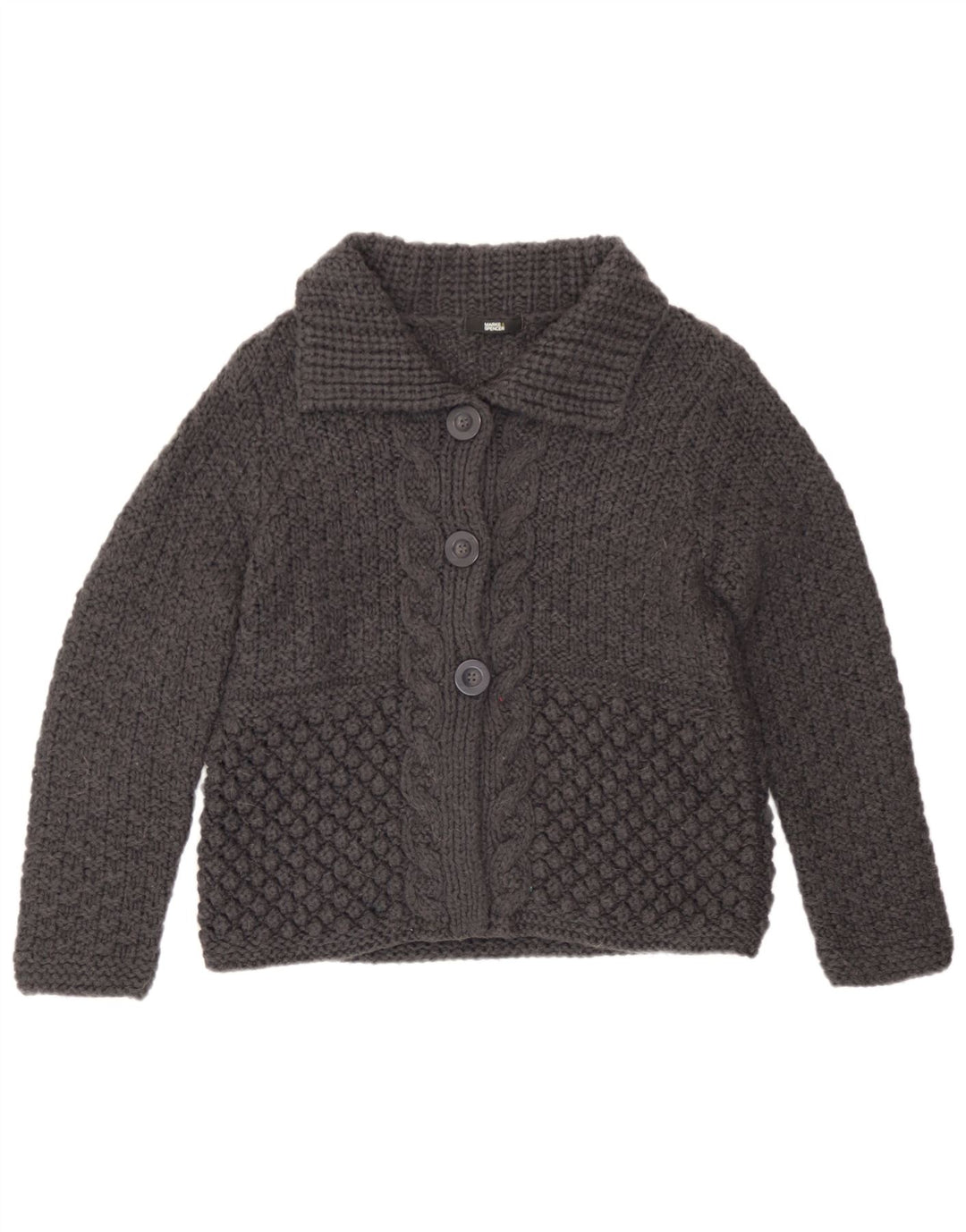 Женский кардиган Marks & Spencer UK 14, средний серый акрил