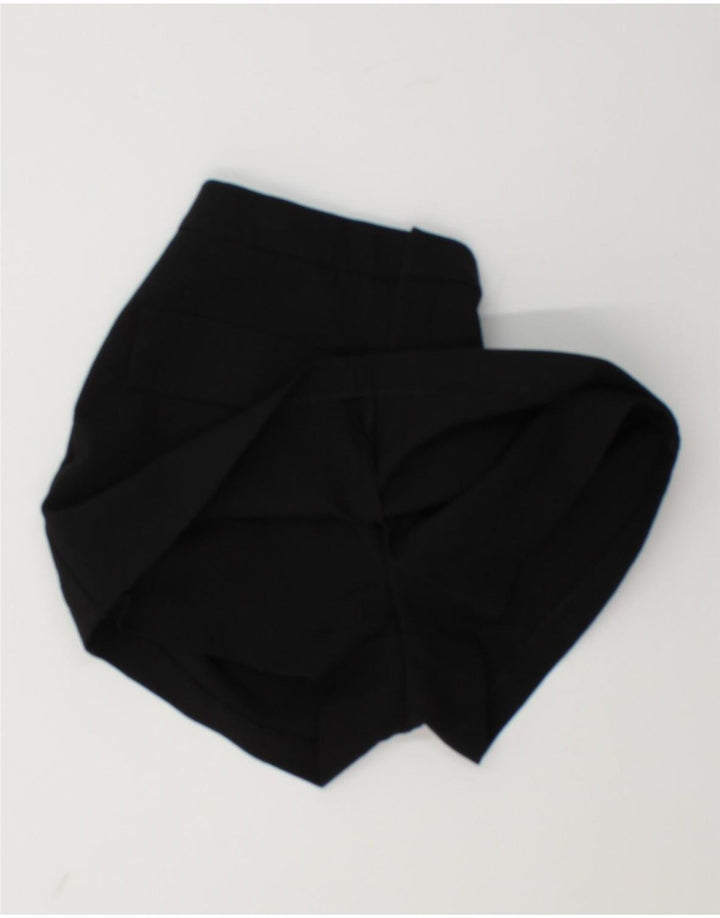 Женские шорты Zara UK 8, маленькие черные из полиэстера