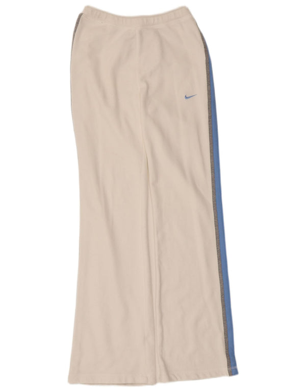 Женские спортивные брюки Nike UK 6/8 XS, белый хлопок с цветными блоками
