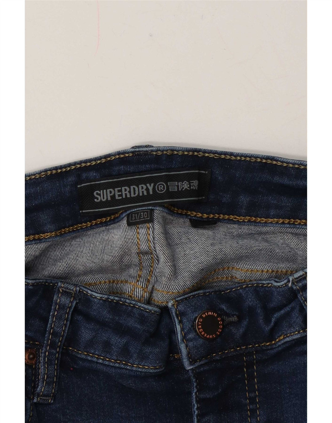 Женские джинсы скинни Superdry W31 L30 Темно-синие