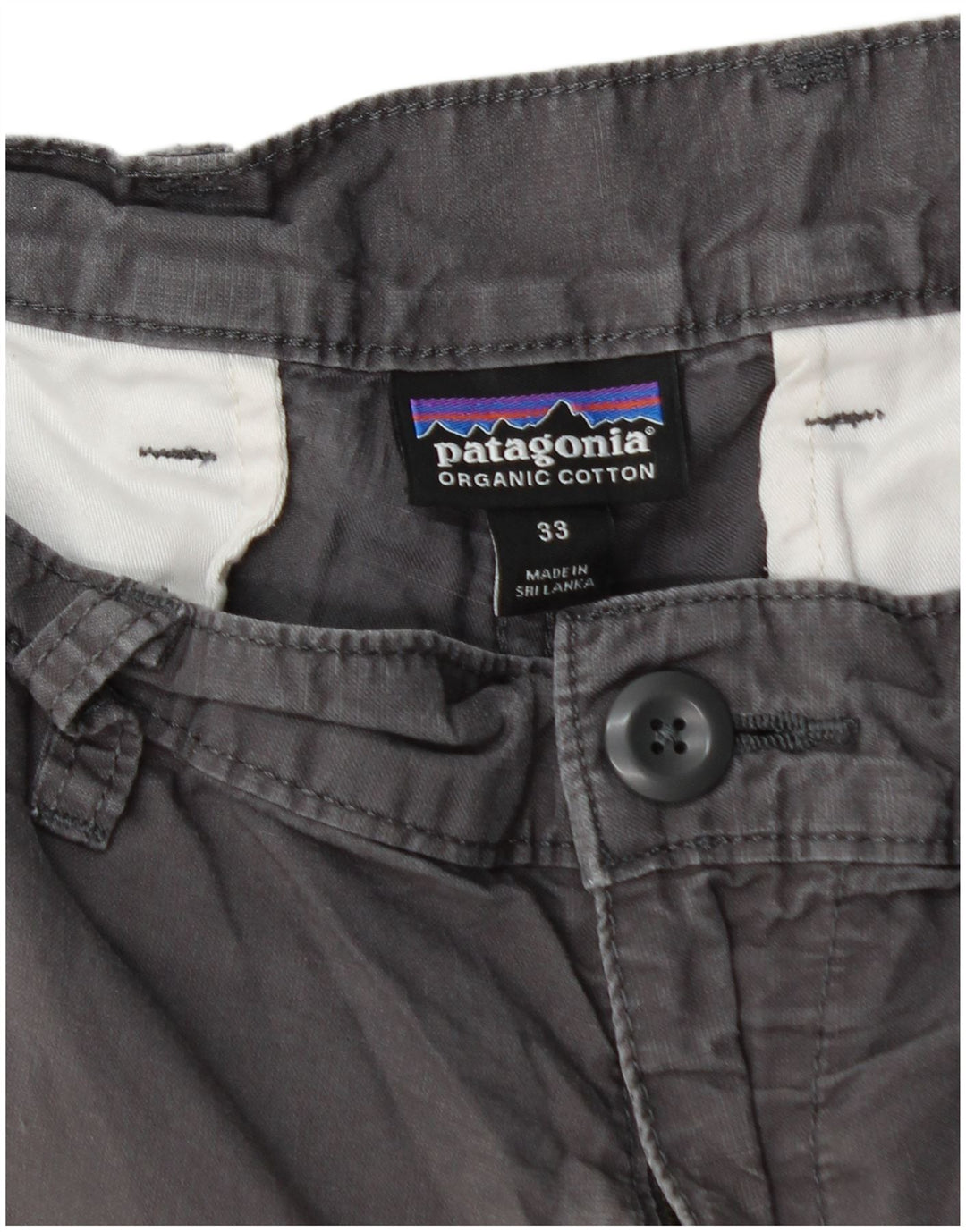 PATAGONIA Мужские шорты чинос W33 Средне-серый хлопок