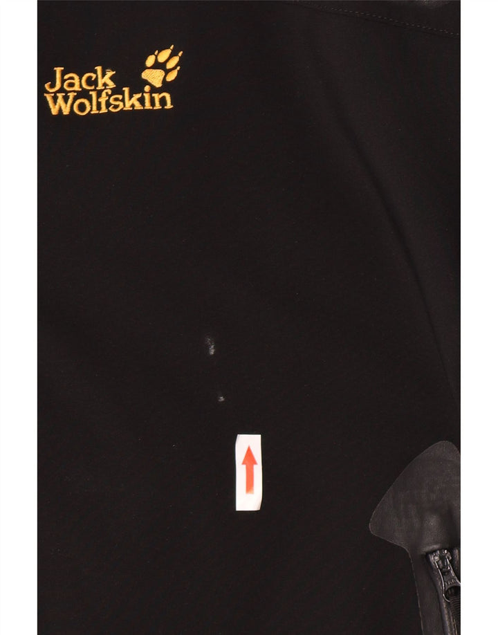 Мужская ветровка Jack Wolfskin с капюшоном, Великобритания, 40/42, большой черный полиэстер