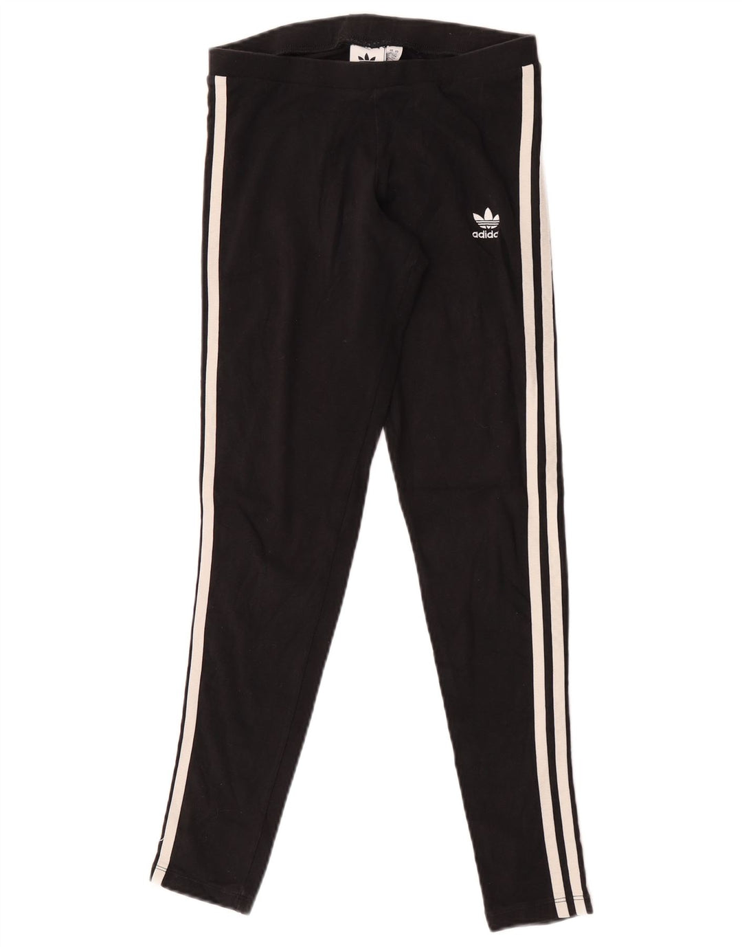 Женские леггинсы Adidas UK 10, маленькие черные хлопковые