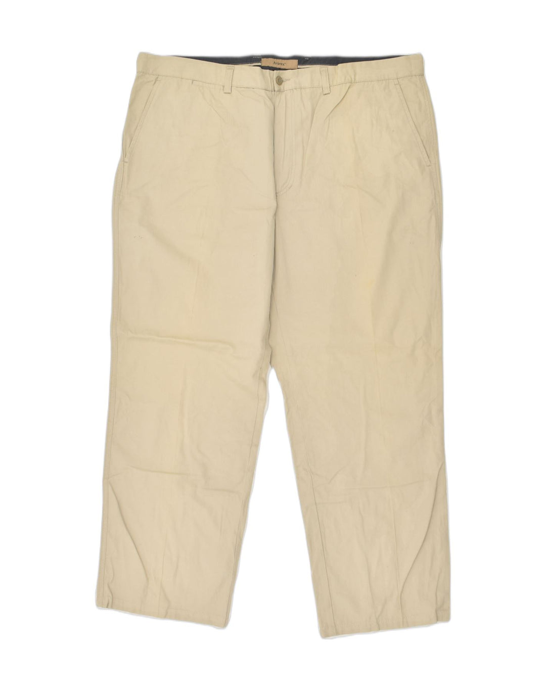 AVIREX Mens Straight Chino Trousers W42 L29  Beige Cotton | Vintage Avirex | Thrift | Second-Hand Avirex | Used Clothing | Messina Hembry 