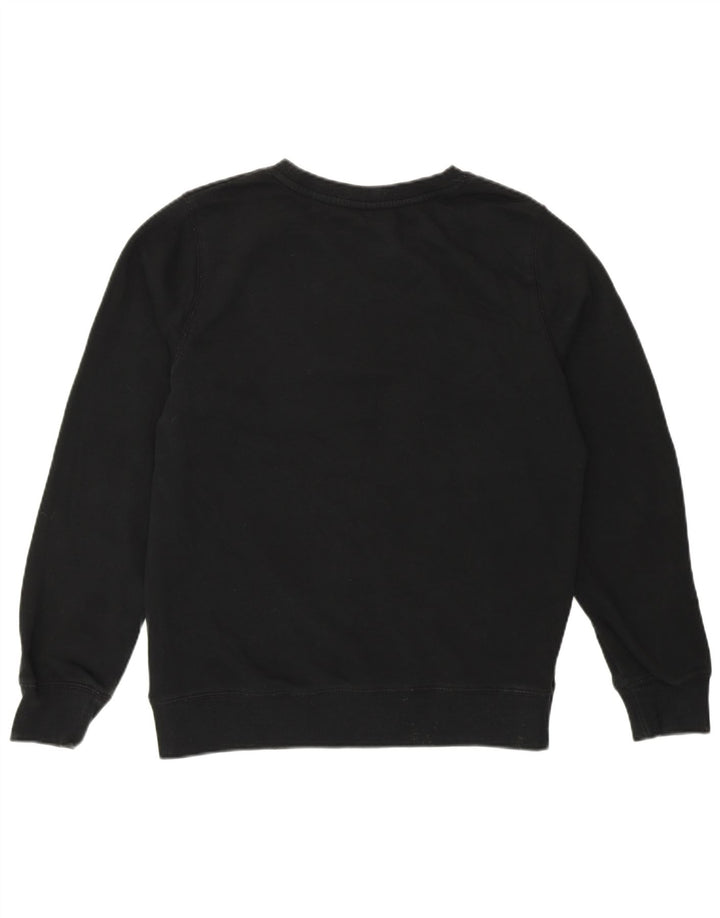 CHAMPION Womens Graphic Sweatshirt Jumper UK 14 Medium Black Cotton