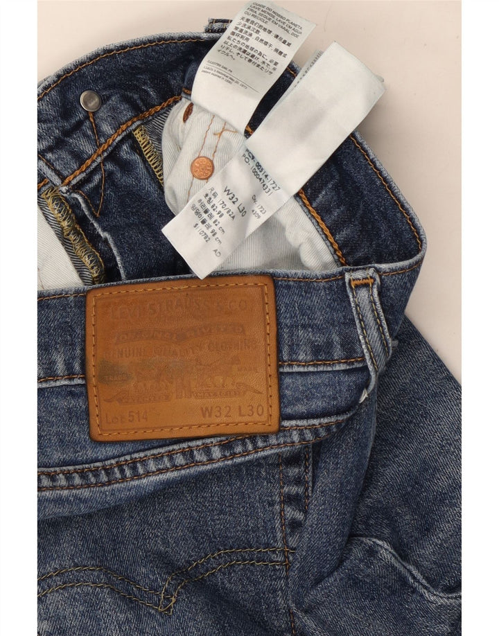 Мужские прямые джинсы Levi's 514 W32 L30, синий хлопок