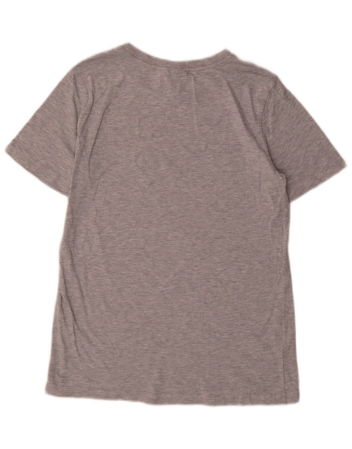 Футболка с рисунком PUMA для мальчиков, 14–15 лет, большой размер, серый хлопок