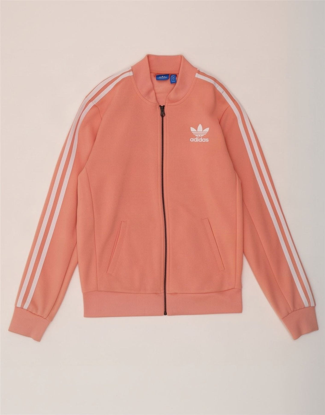 Adidas Женский спортивный костюм большого размера с графическим рисунком, верхняя куртка UK 8, маленький розовый