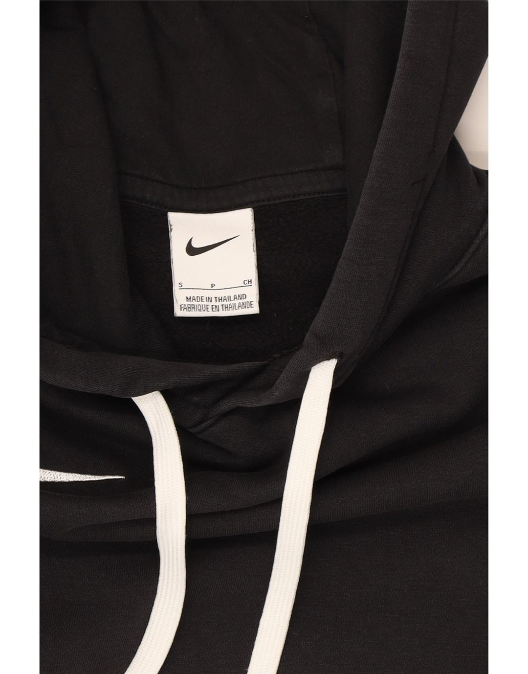 NIKE Mens Hoodie Jumper Small Black Vintage Nike and Second-Hand Nike from Messina Hembry 