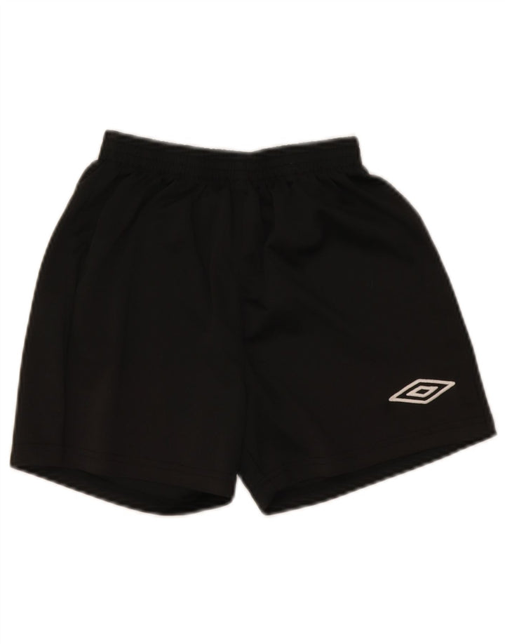 Спортивные шорты Umbro для мальчиков 11-12 лет, большие, черные