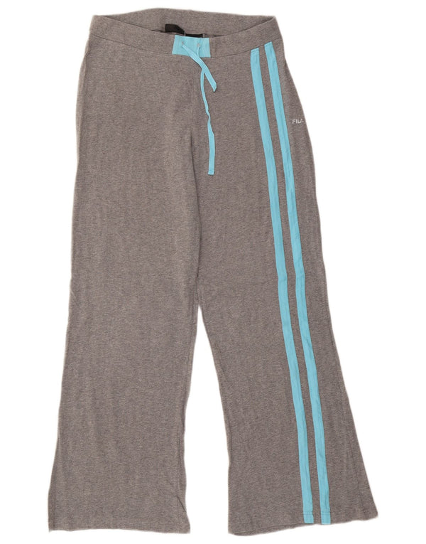 FILA Womens Tracksuit Trousers UK 14 Medium Grey
