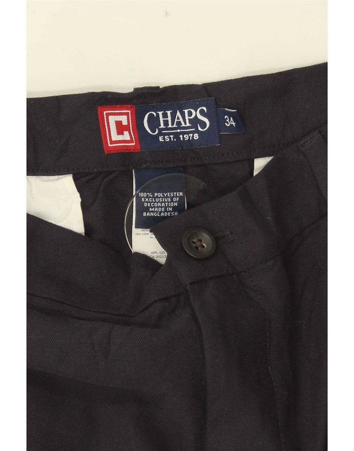 Мужские шорты чинос Chaps W34, большие черные, полиэстер