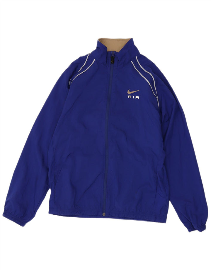 NIKE Boys Graphic Full Tracksuit 13-14 Years XL Blue Nylon