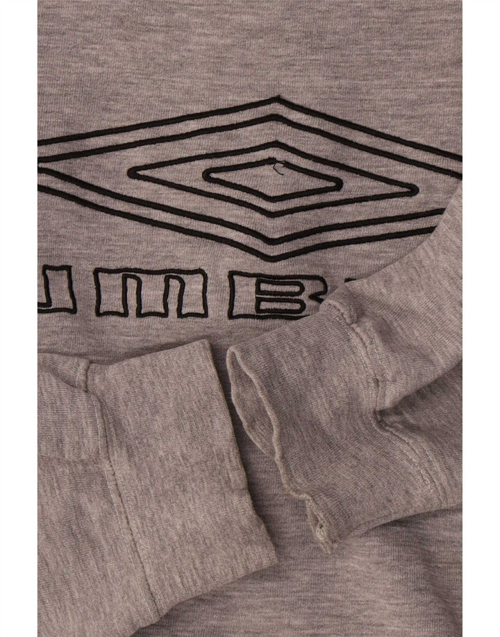 Мужской свитшот с рисунком Umbro, XL, серый, хлопок с крапинками