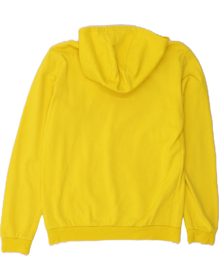 ADIDAS Mens Hoodie Jumper Small Yellow Cotton Vintage Adidas and Second-Hand Adidas from Messina Hembry 