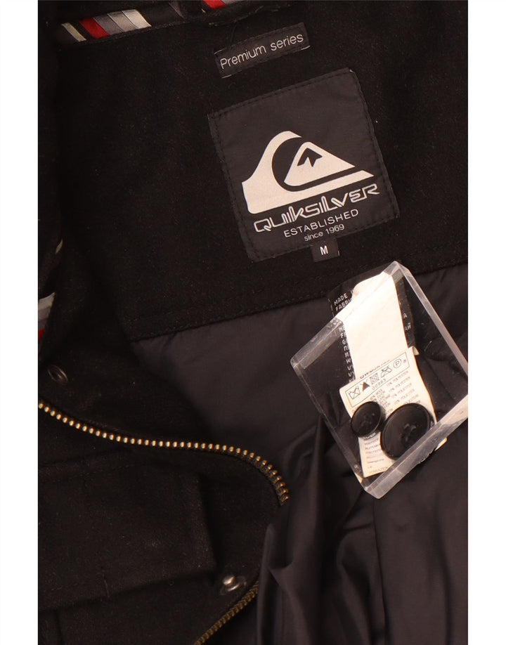 Мужская куртка Quiksilver UK 38, средний черный, шерсть