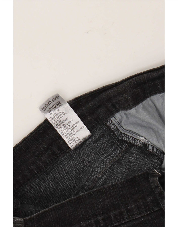Женские джинсы Bootcut Marks & Spencer UK 10, маленькие W30 L29, черный хлопок