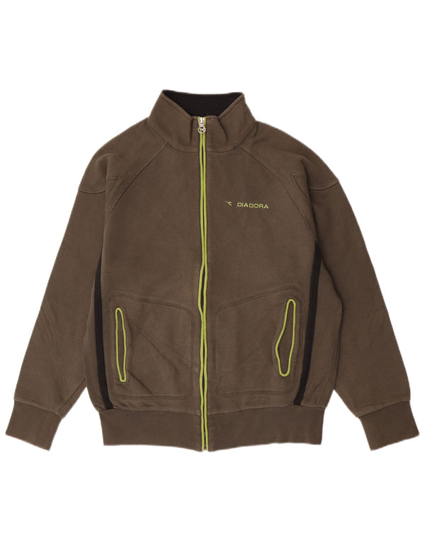 Мужской спортивный костюм Diadora, верхняя куртка, средний цвет, хаки, хлопок
