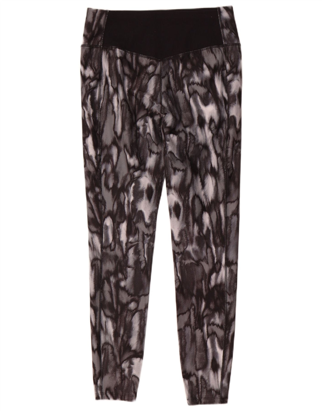 Женские леггинсы Nike Dri Fit UK 14, средний серый цвет с животным принтом