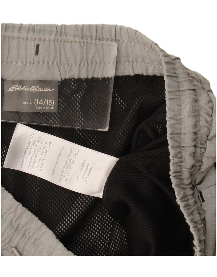 Eddie Bauer Спортивные шорты для мальчиков 14-15 лет, большие серые, полиэстер