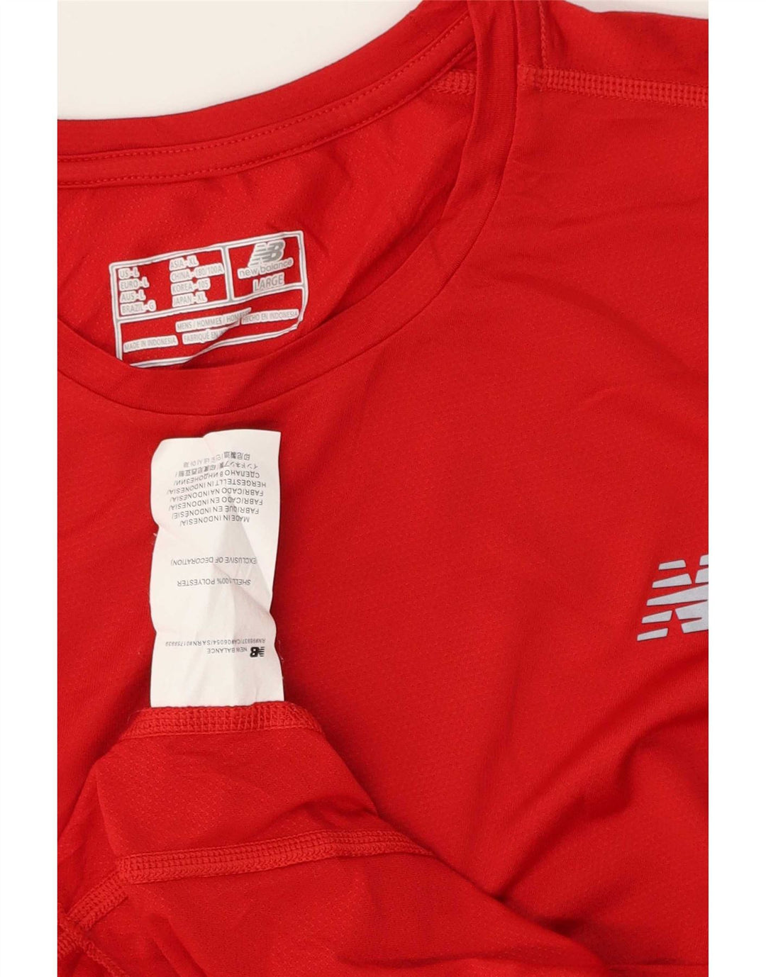 Мужская футболка New Balance, большой красный полиэстер