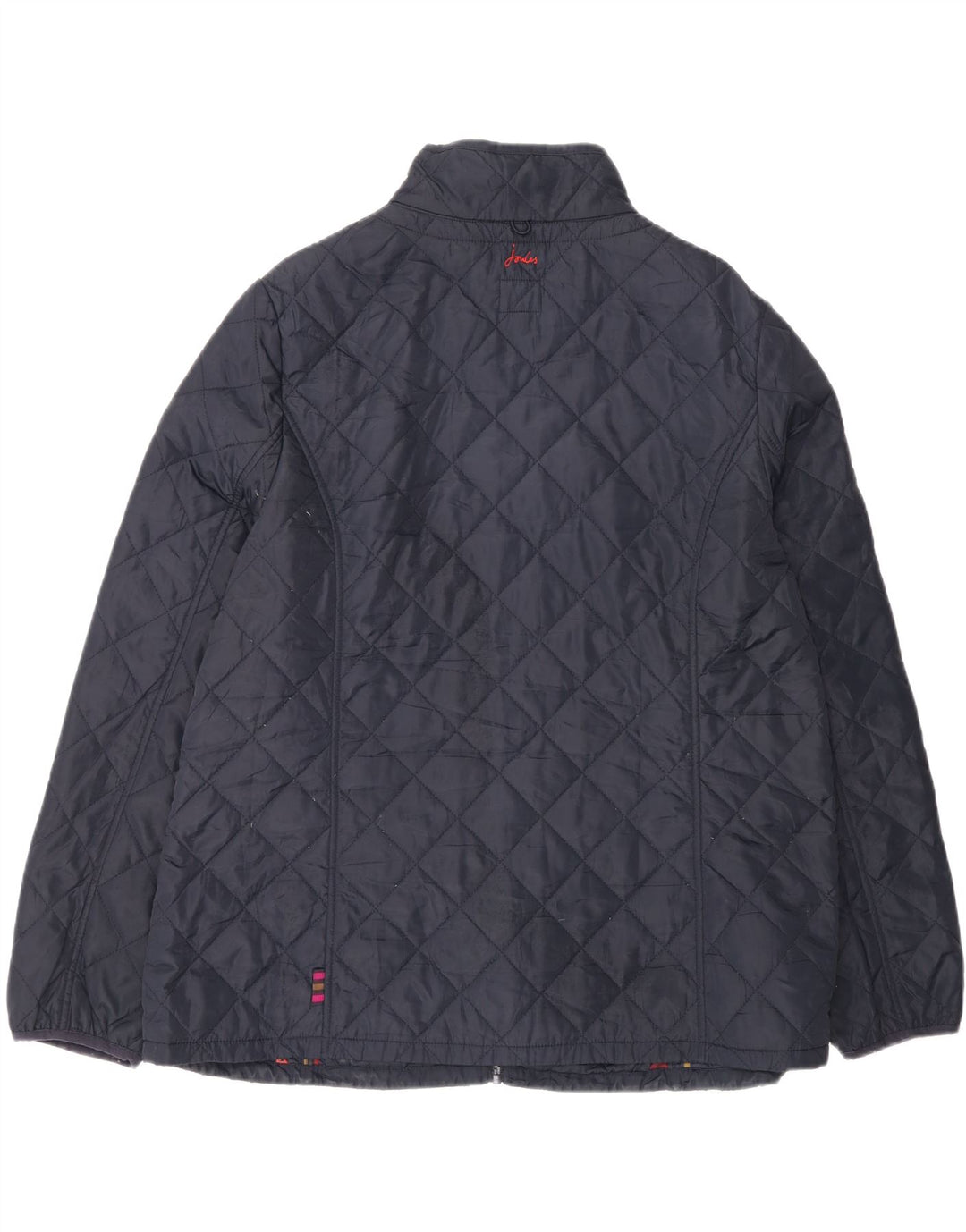 Женская стеганая куртка Joules UK 18 XL темно-синяя из полиэстера