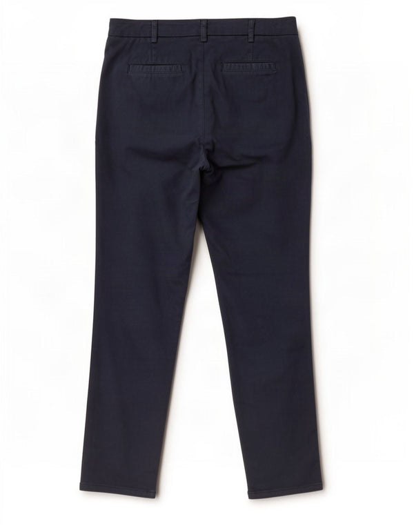 Женские брюки-чиносы Benetton UK 12 Medium W30 L28 Темно-синие, хлопок