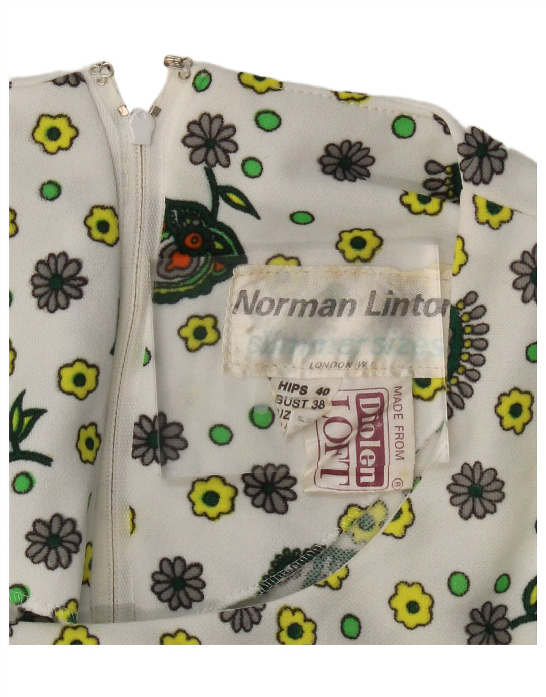 NORMAN LINTON Womens Maxi Dress EU 38 Medium White Floral Polyester