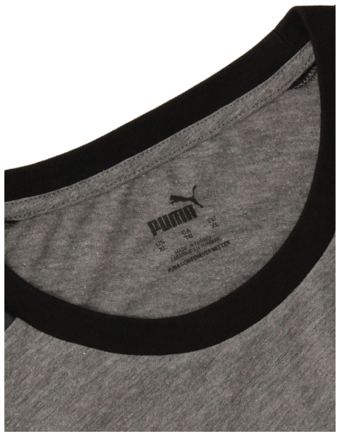 Мужская футболка с рисунком PUMA Top XL Серая с цветными блоками