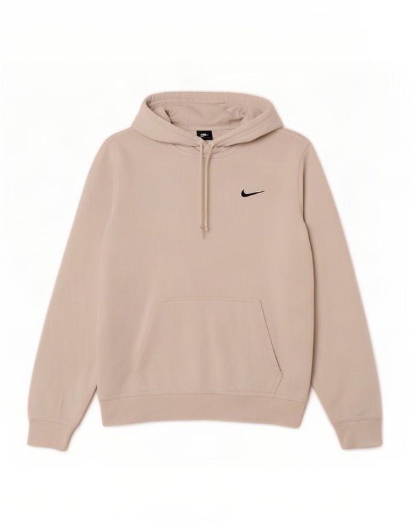 Мужской джемпер с капюшоном Nike, маленький серый, хлопковый
