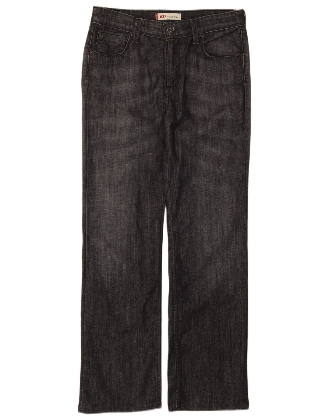 Женские прямые джинсы Levi's 627 W30 L29, серый хлопок