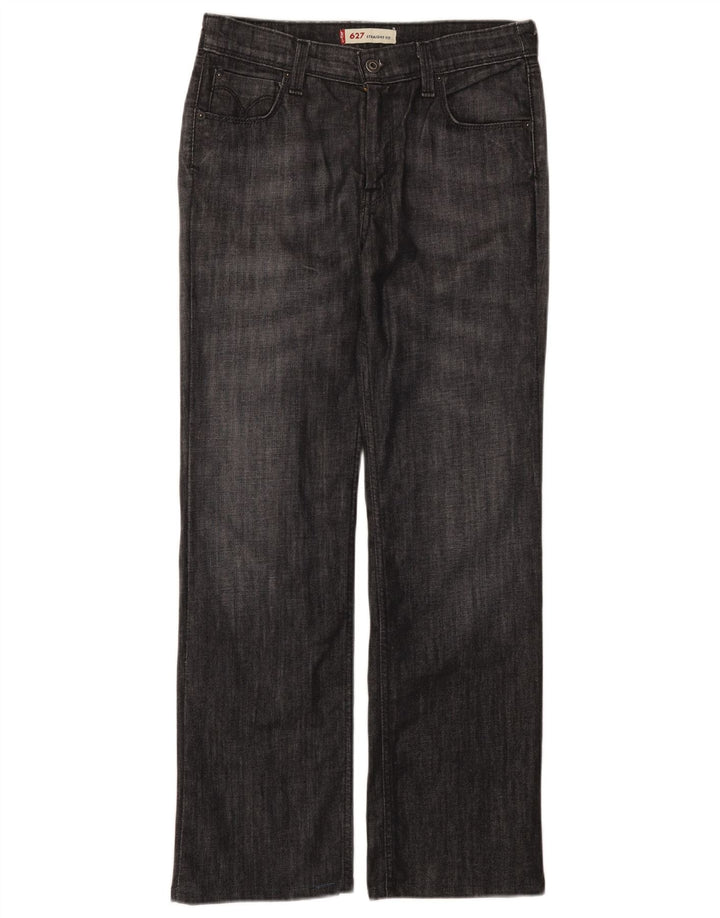 Женские прямые джинсы Levi's 627 W30 L29, серый хлопок