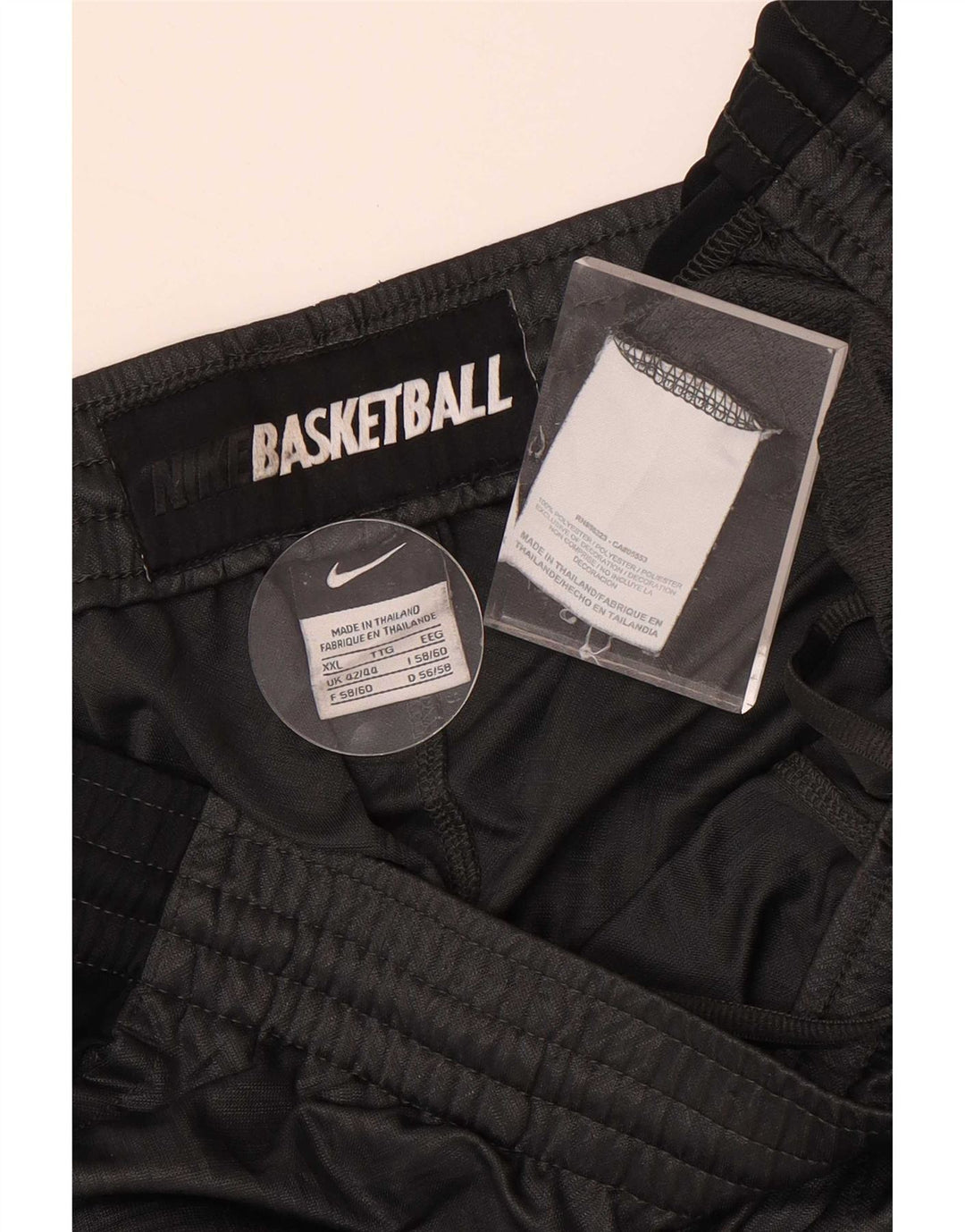 Мужские спортивные шорты Nike 2XL, серые, полиэстер с цветными блоками