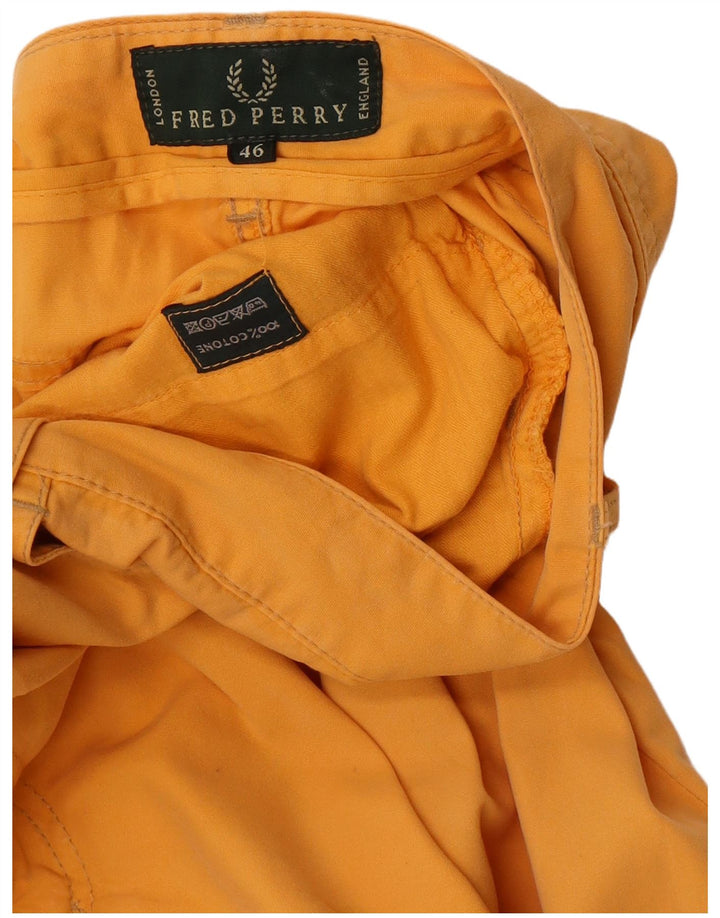 Мужские повседневные шорты Fred Perry IT 46, маленькие W32, желтый хлопок