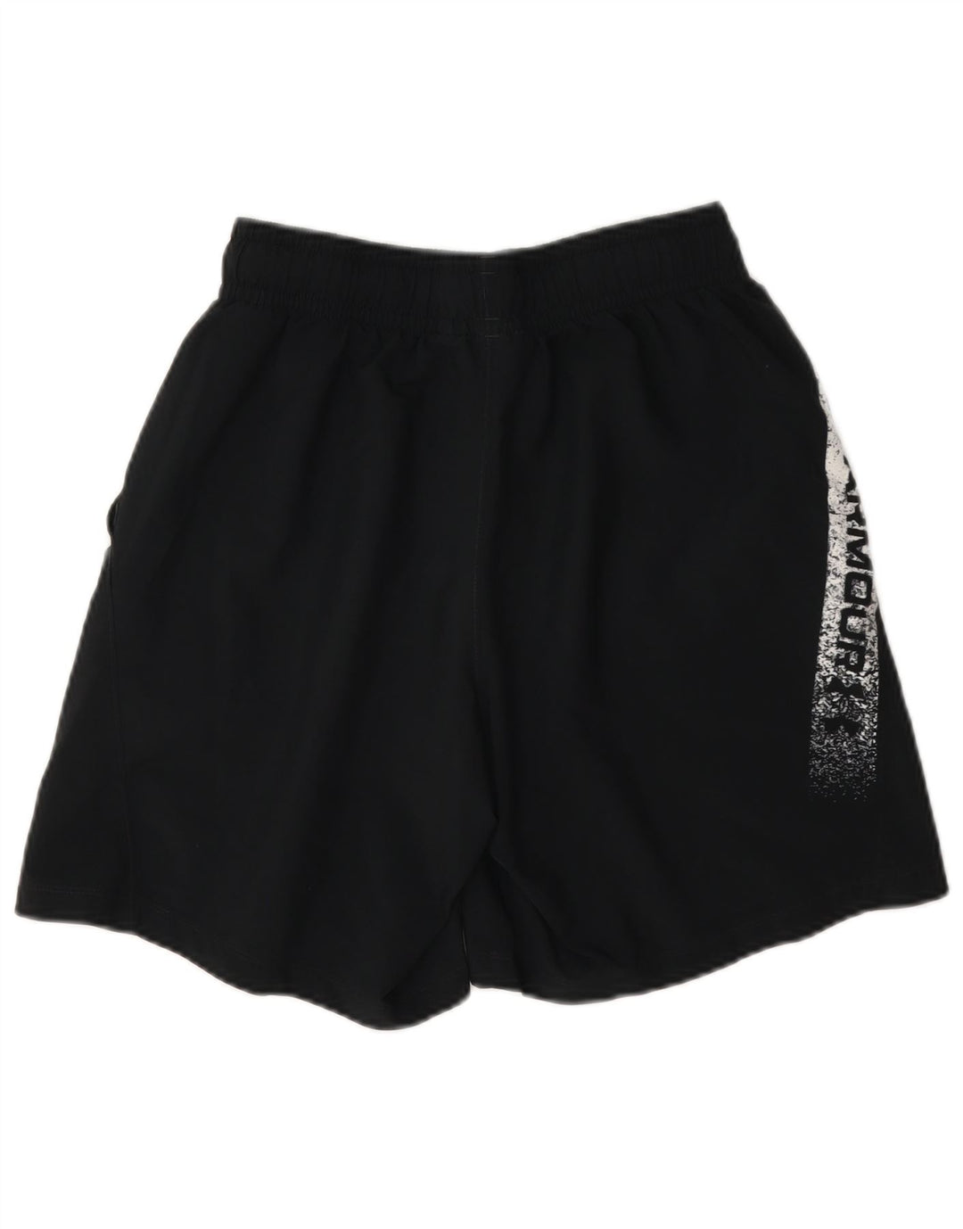 Мужские спортивные шорты с графическим рисунком Under Armour, маленькие черные, полиэстер с цветными блоками