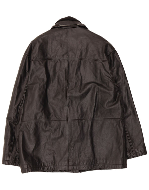 Мужская кожаная куртка Kartel UK 42 XL черная