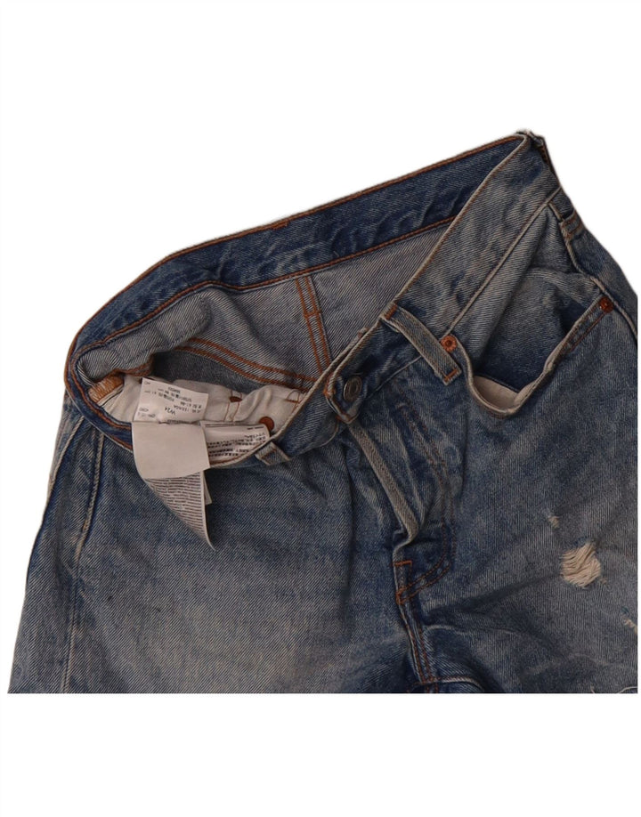 LEVI'S Womens 501 Denim Shorts W24 XS Blue Cotton