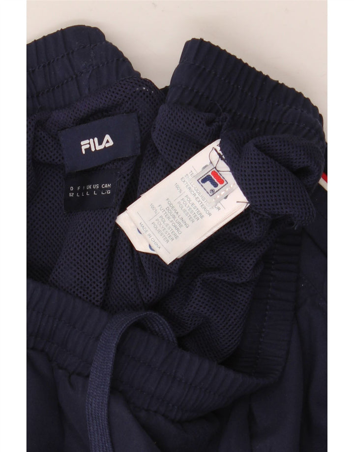 Мужские спортивные шорты Fila, большие темно-синие, полиэстер