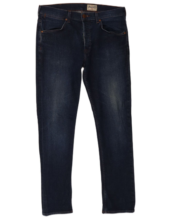 Мужские джинсы скинни Wrangler Ben W34 L31, темно-синий, хлопок