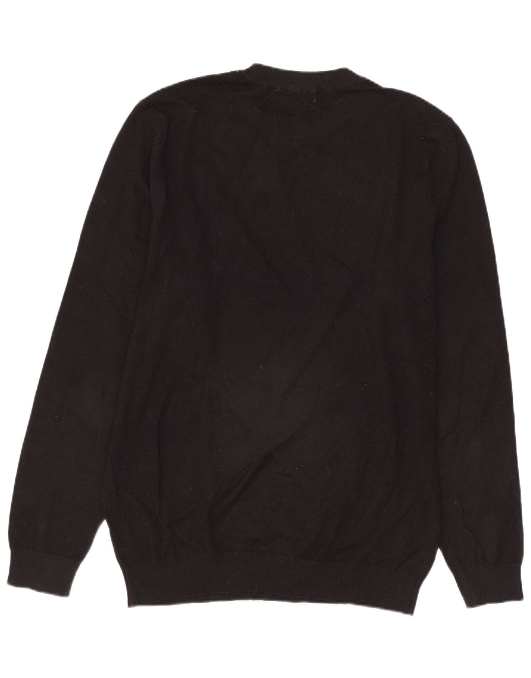 Женский джемпер с круглым вырезом Zara UK 14, средний черный вискоза