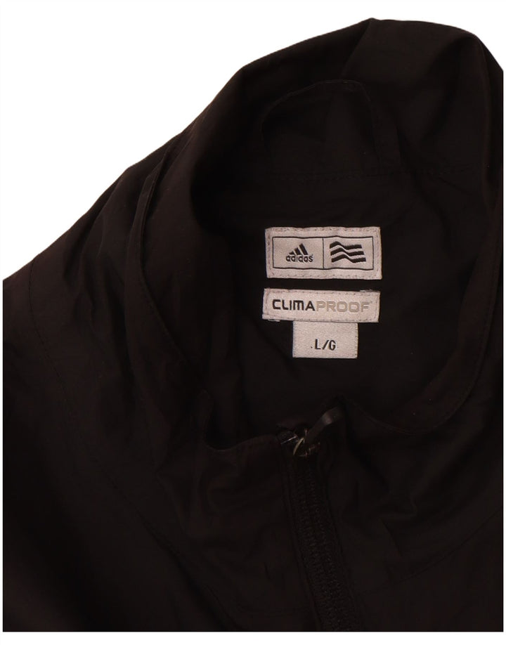 Мужская верхняя куртка Adidas Clima Proof, большая черная куртка