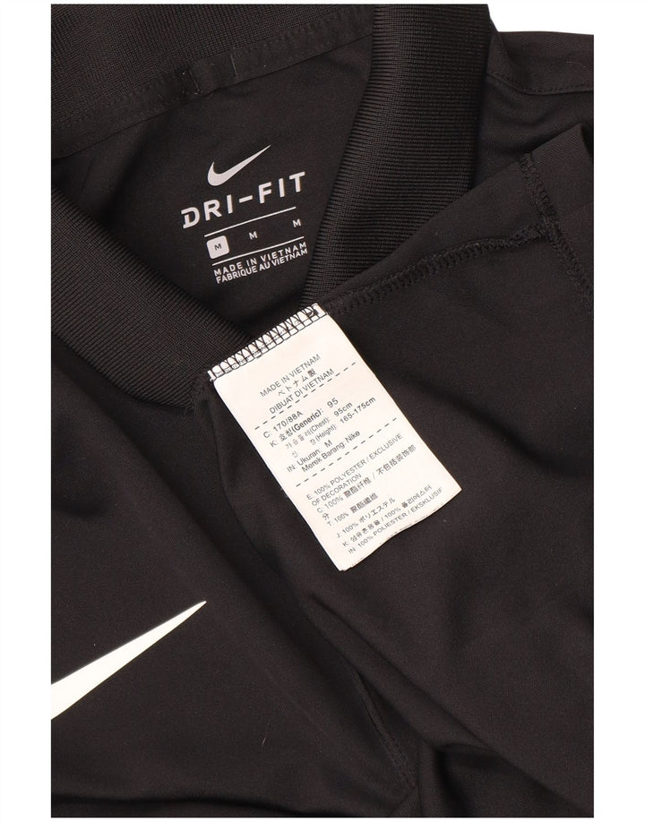 Мужская рубашка-поло с графическим рисунком Nike, средний черный полиэстер