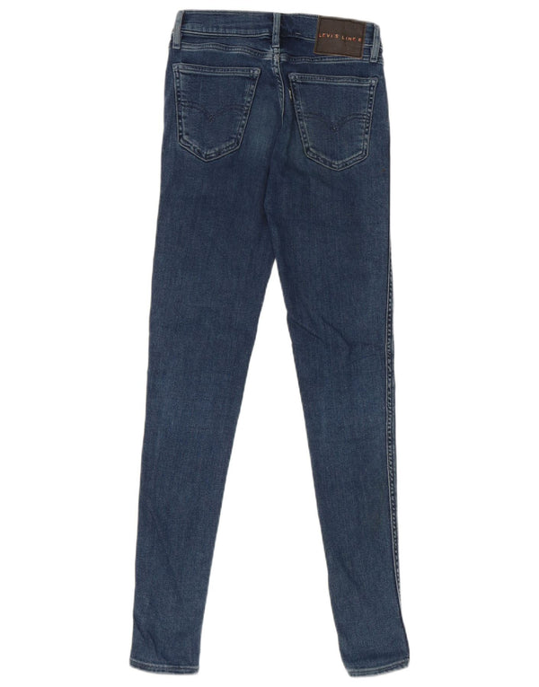 Женские джинсы скинни Levi's Line 8 W23 L30, синий хлопок