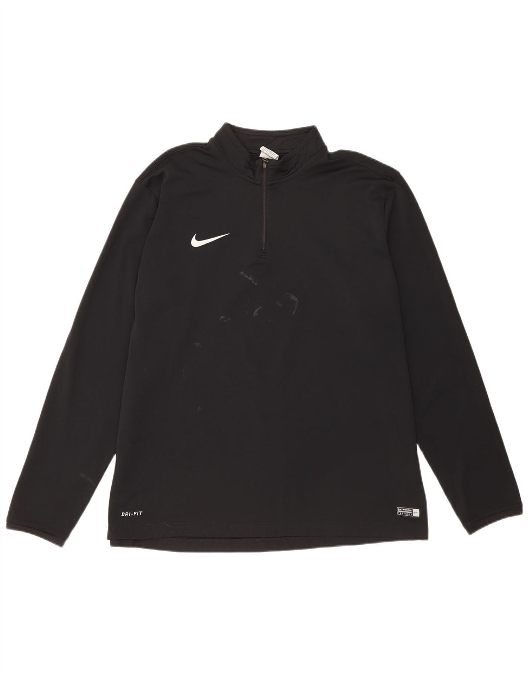 Мужской пуловер с воротником на молнии Nike Dri Fit 2XL, черный полиэстер