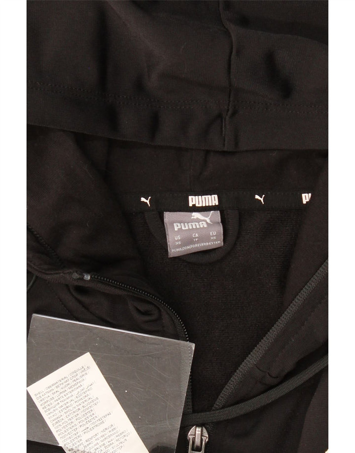 Мужской свитер с капюшоном на молнии PUMA XS, черный полиэстер